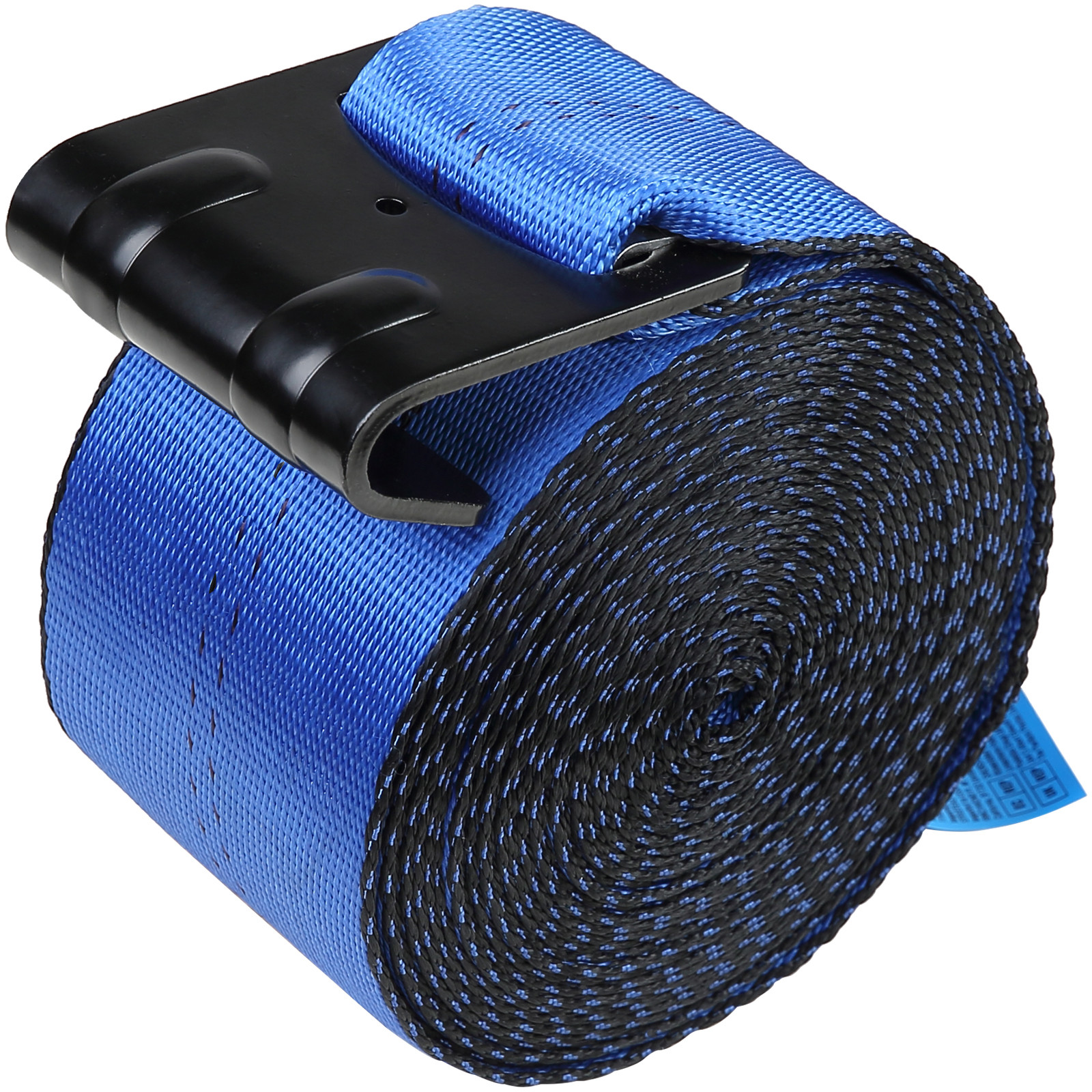 10 Pack Truck Straps 4" x 30' Winch Straps w/Flat Hook for Towing Blue 18000 lbs