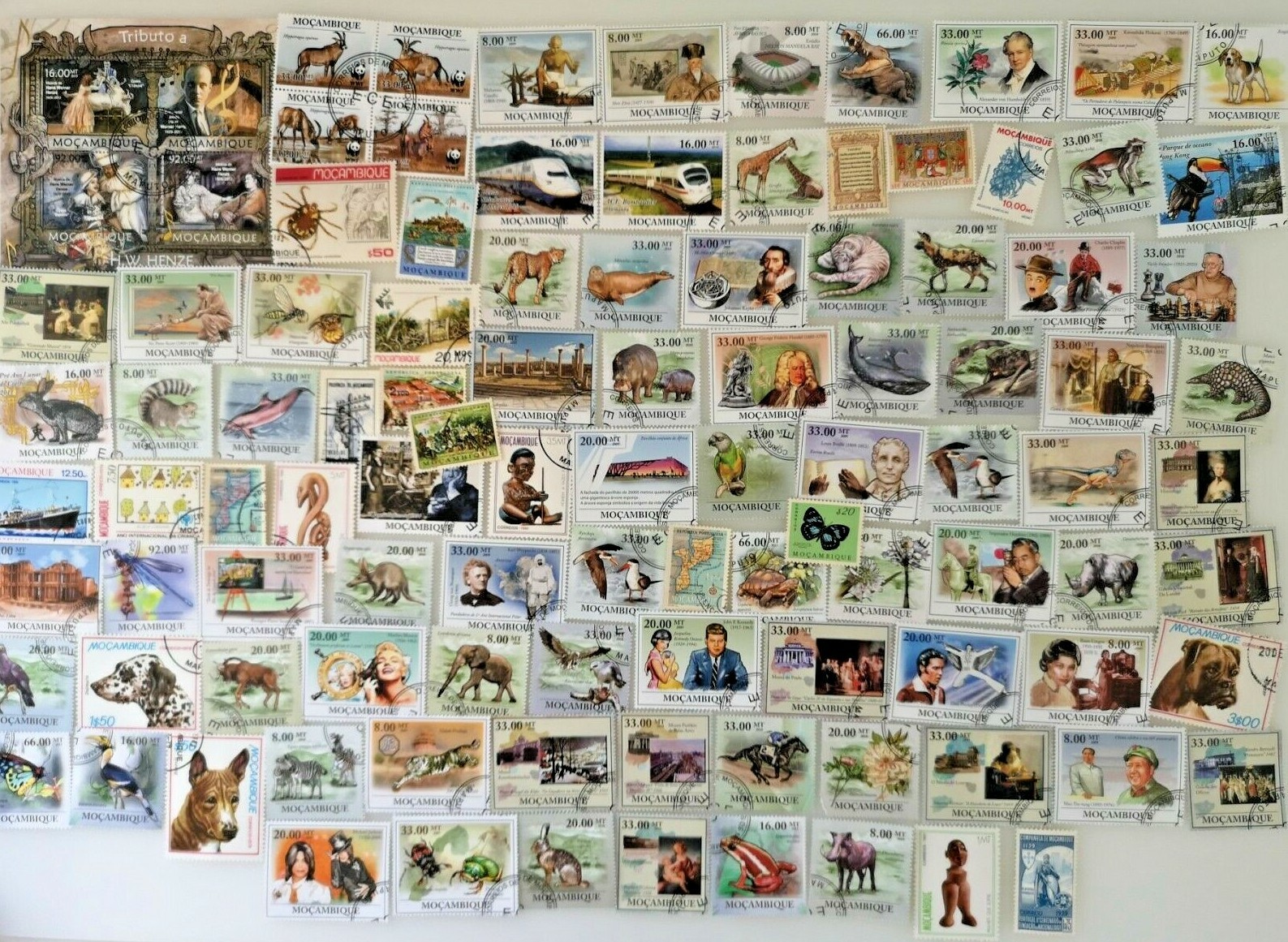 Mozambique Stamps Collection - 100 to 400 Different Stamps