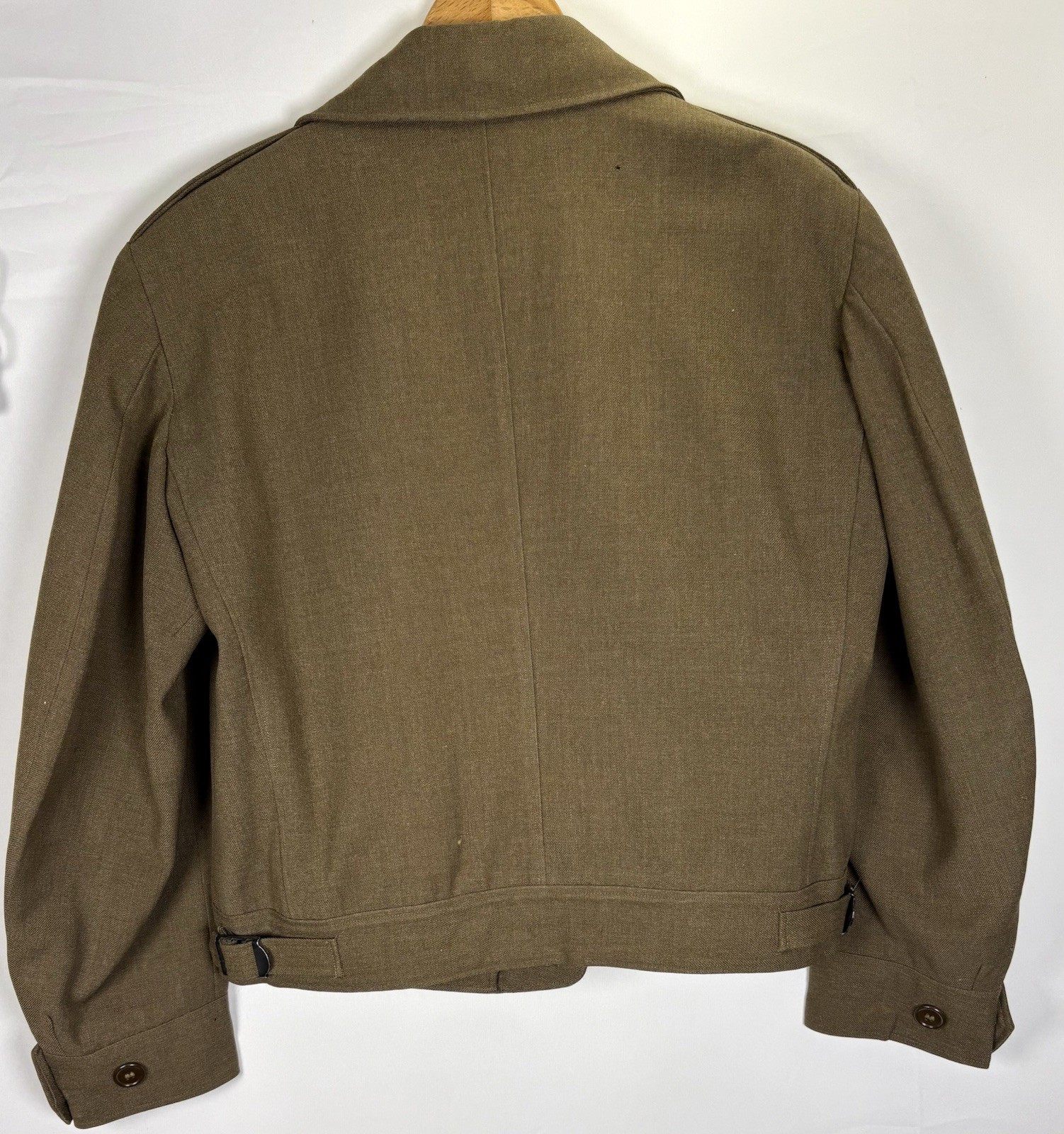 Named WWII 1944 Dated US Army Wool Ike Jacket 36S Original Manly Coats