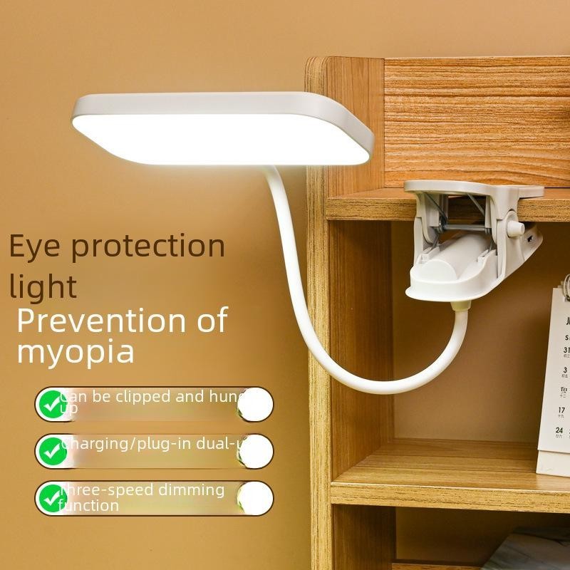 LED Desk Lamp Adjustable Neck Lamp with Clamp Eye-Caring Reading Desk Light
