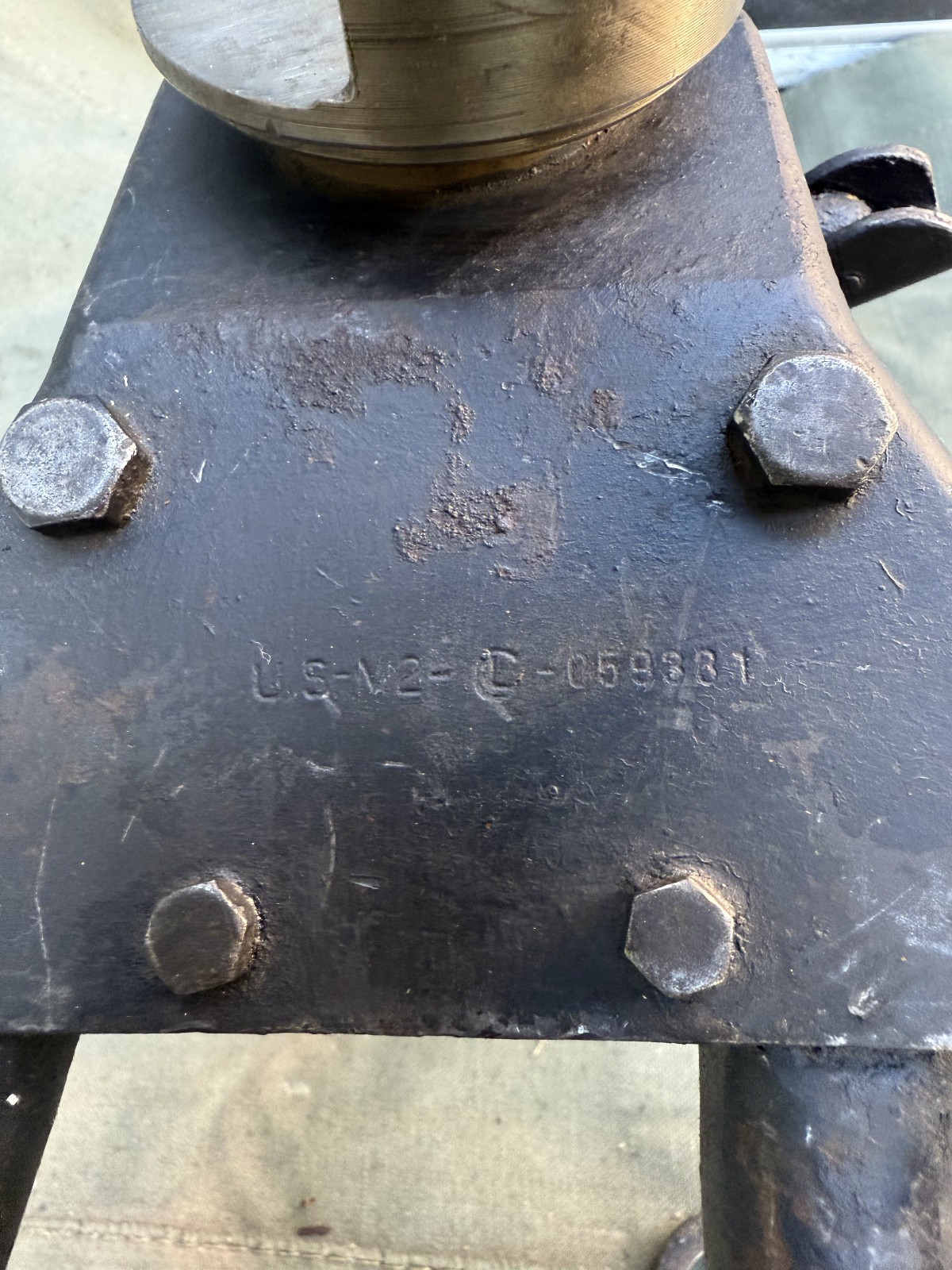 US WW2 30cal Tripod 1919 M2 T&E tool short Pintle LAMSON 1942 #100021