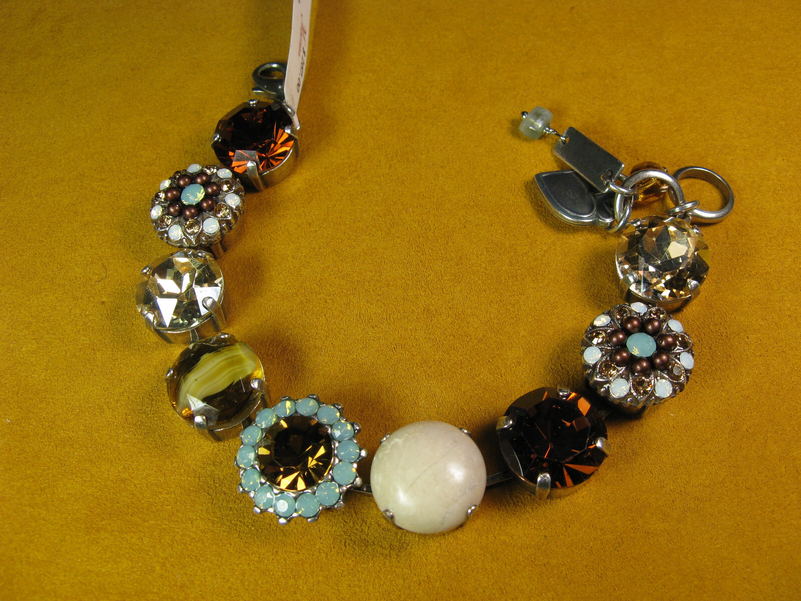 Mariana Jewelry Swarovski Crystal Bracelet Blue Brown Multi