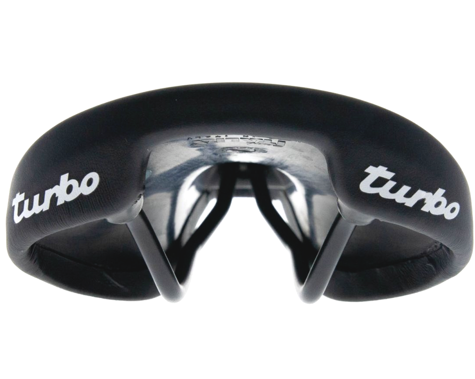NEW SELLE ITALIA Turbo 1980 Vintage Bicycle Saddle FeC Alloy Rails: BLACK