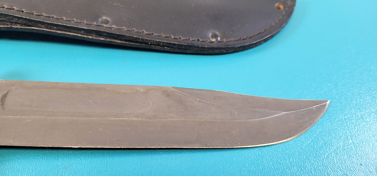 Vintage US Military Ontario Mark 2 Fighting Knife + Black Sheath TR720