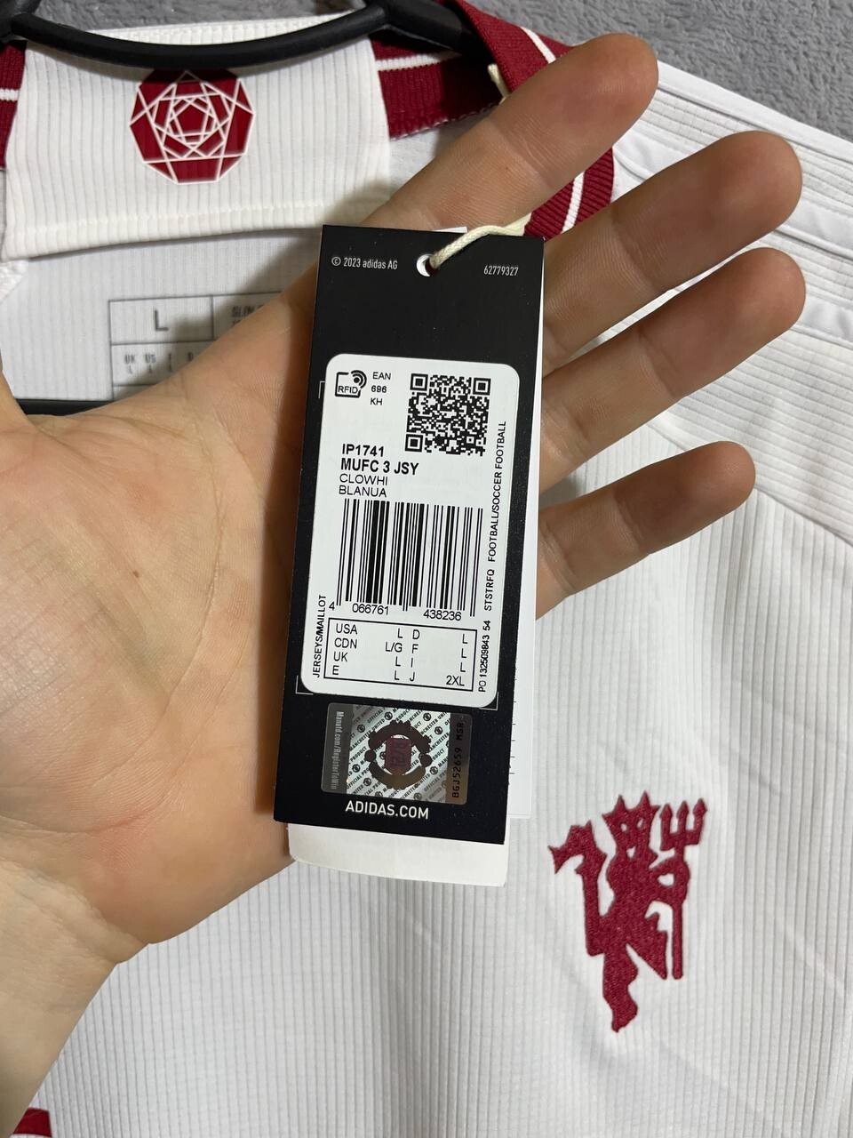 Manchester United Jersey Third football shirt 2023 - 2024Adidas Men Size L