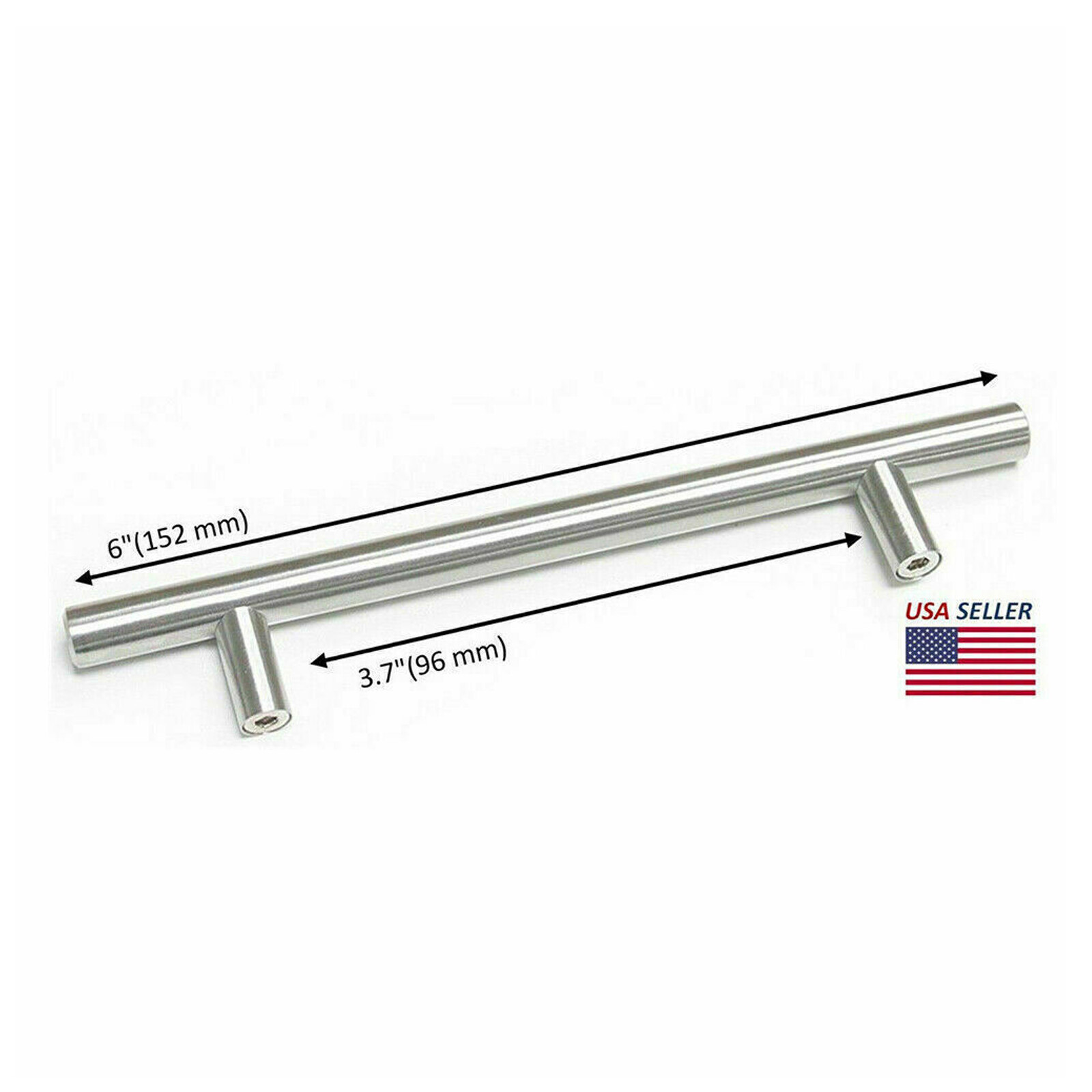 30Pack Brushed Nickel Kitchen Cabinet Pulls Stainless Steel Drawer T Bar Handles