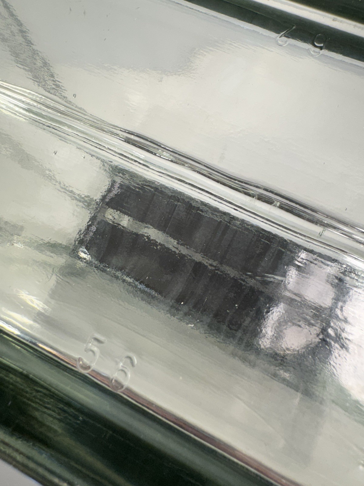 Vintage Glass Block 7.75 X7.75 X3.8 Very Thick and Heavy Made In Germany