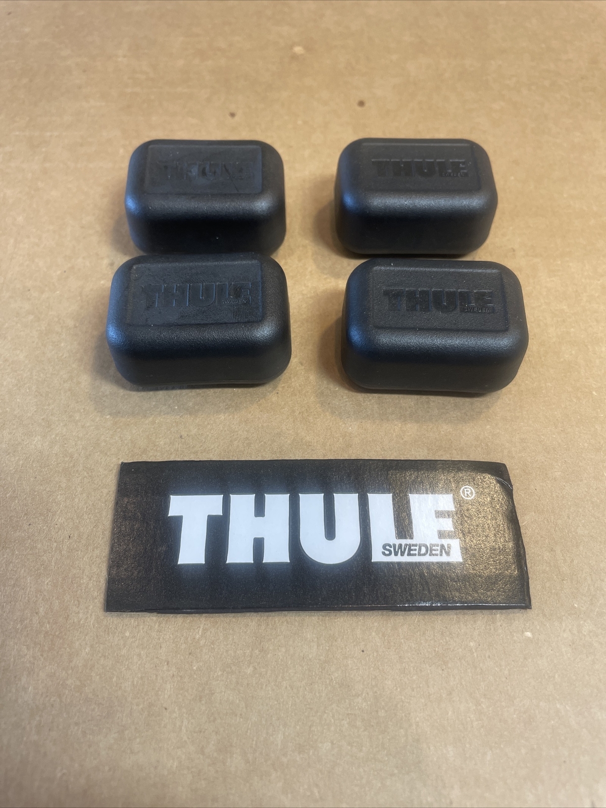 Thule End Caps Replacements (4-Pack) *NEW MODEL* for Thule Square Bar Evo 2018+