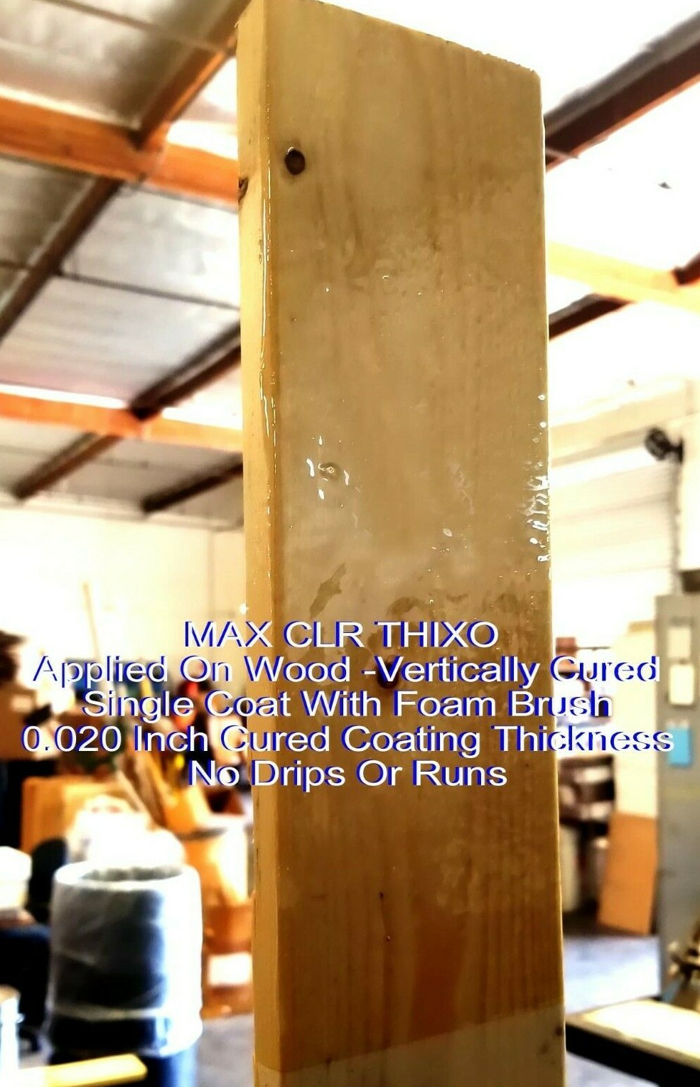 MAX CLR THIXO EPOXY CLEAR FOOD SAFE 4 WOOD COATING & SEALING -LESS DRIPS & RUNS