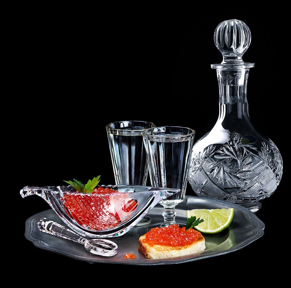 4 pc Faceted Shot Glass Set Lafitnik Russian Ryumka 50 ml Лафитник Рюмка