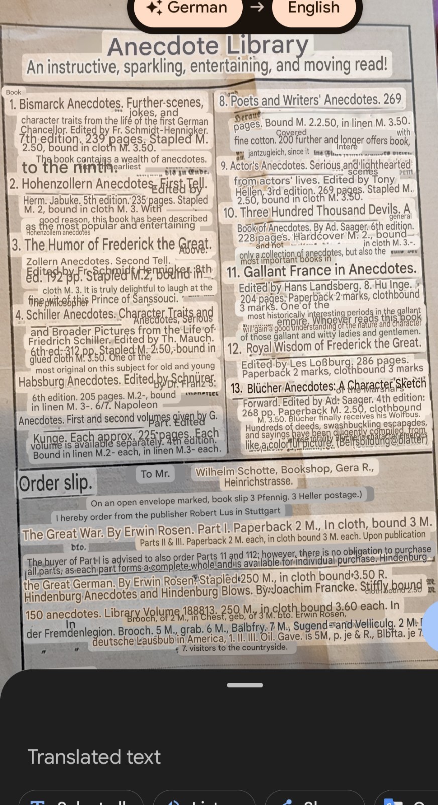 Rare 1914 German Advertisement Flyer "Der große Krieg" The Great War Book Series