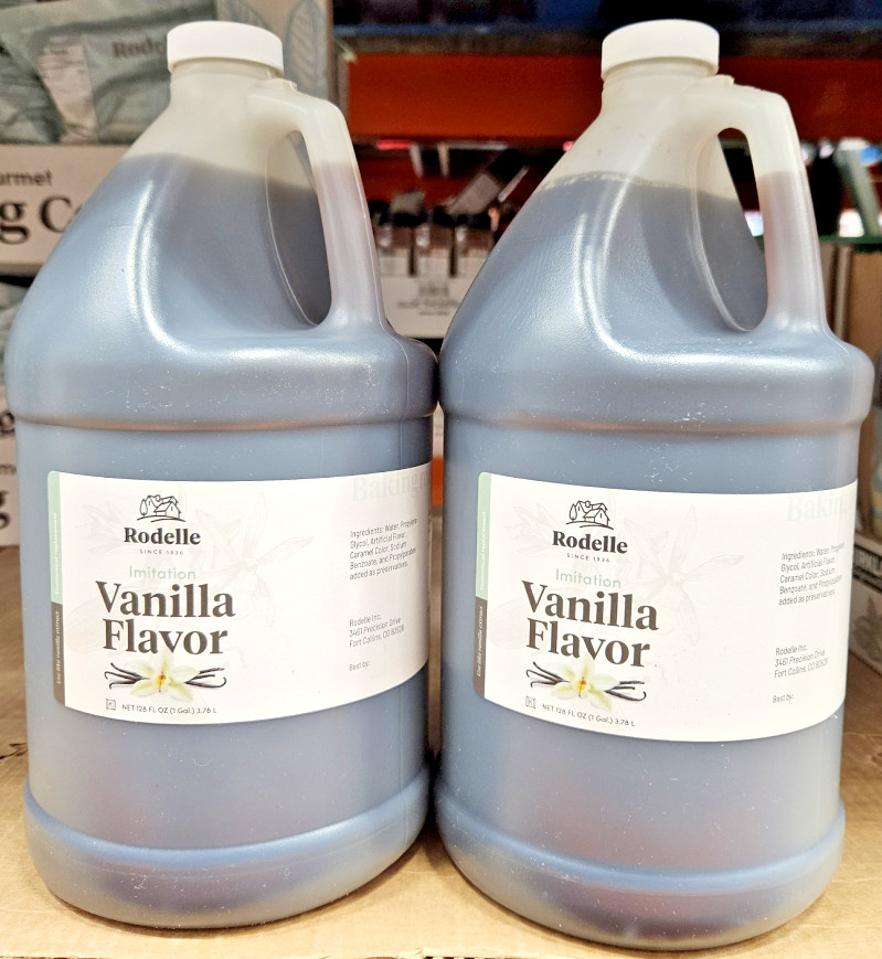 Rodelle Imitation Vanilla Flavor 128fl oz 3.78L (2 Jugs)