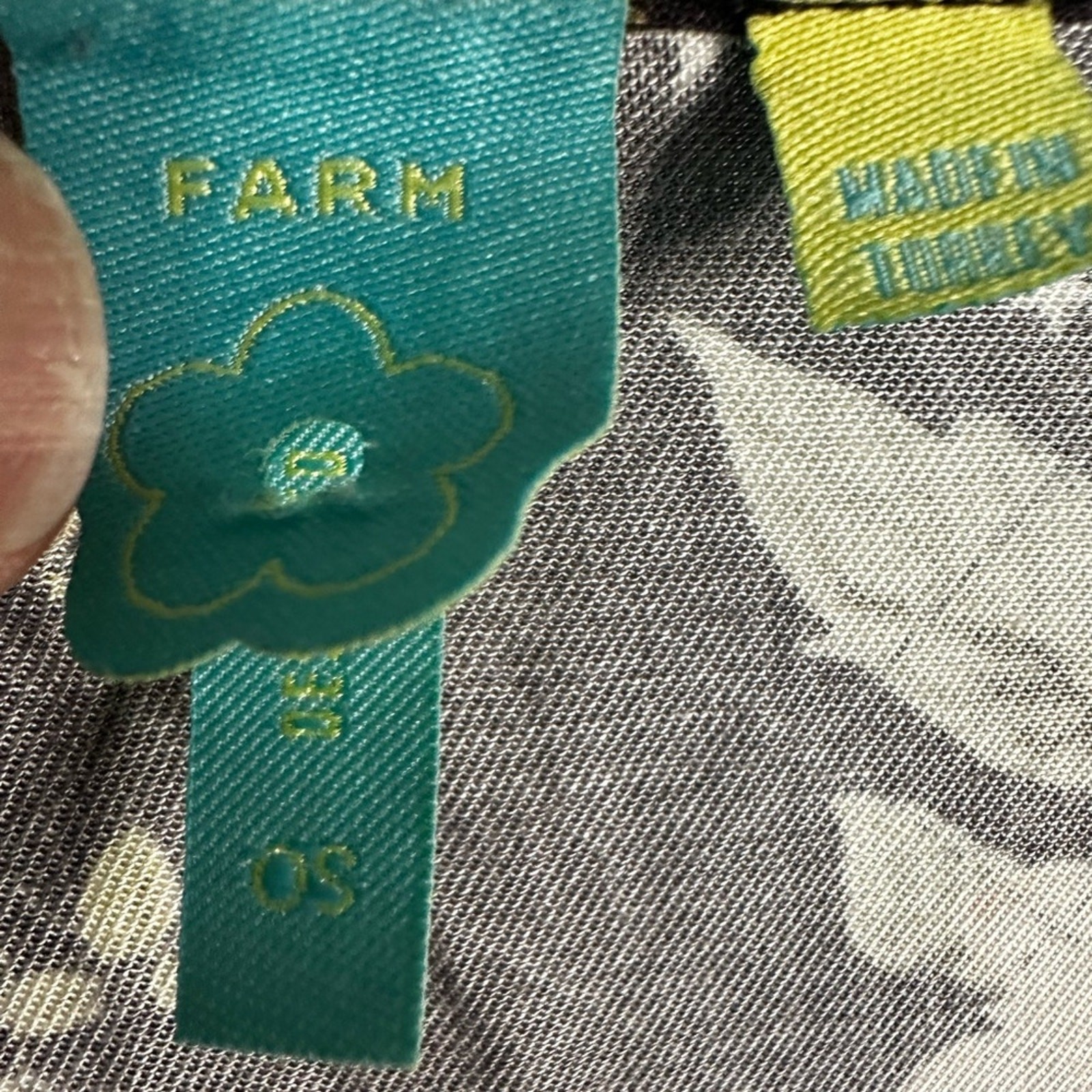 Farm Rio Kimono Grey Yellow Floral Stars Celestial Ethereal Wide Sleeves Boho OS