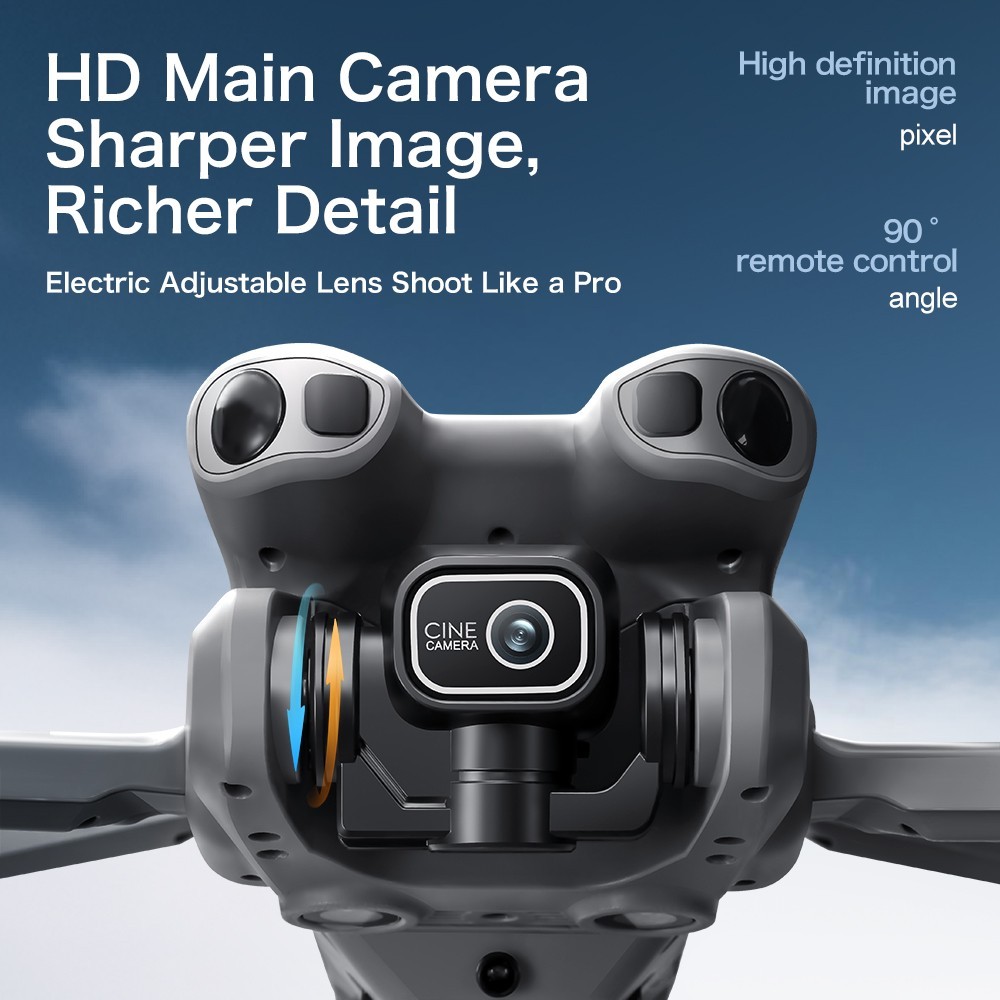 8K Dual Camera Brushless Drone with Screen Remote 5G WiFi Foldable RC Quadcopter