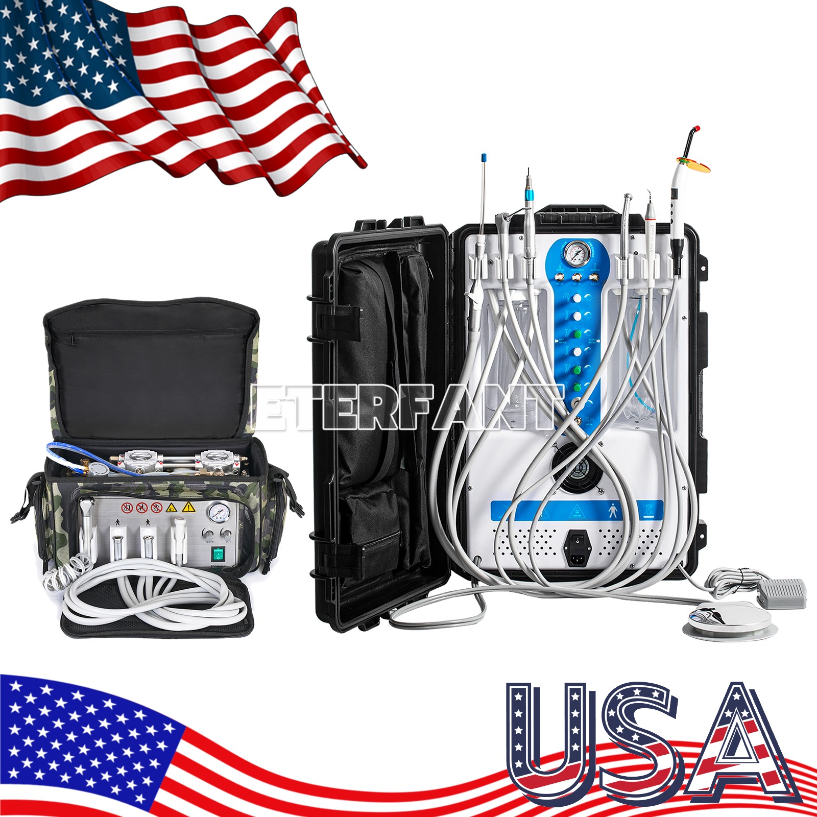 Dental Portable System Unit GU-P206S/Delivery Bag Air Compressor Suction System