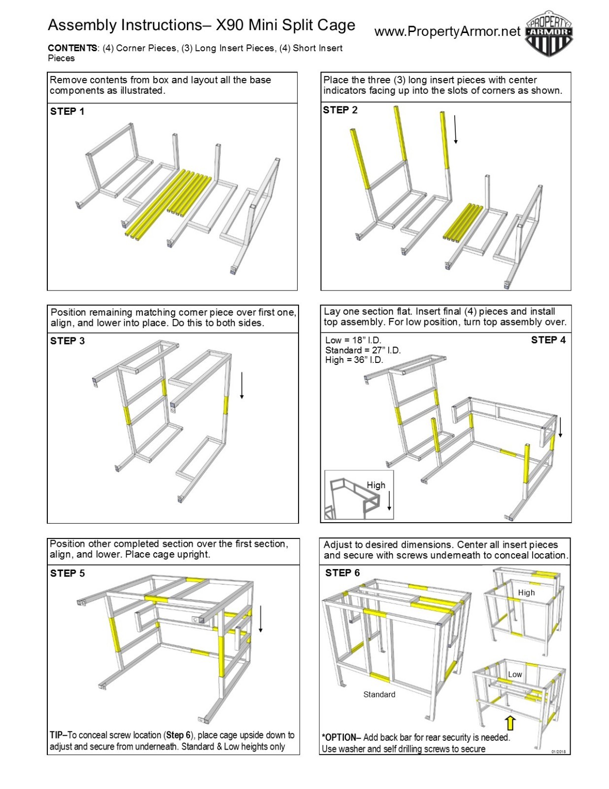 Adjustable Mini Split Security Cage - Since 2003