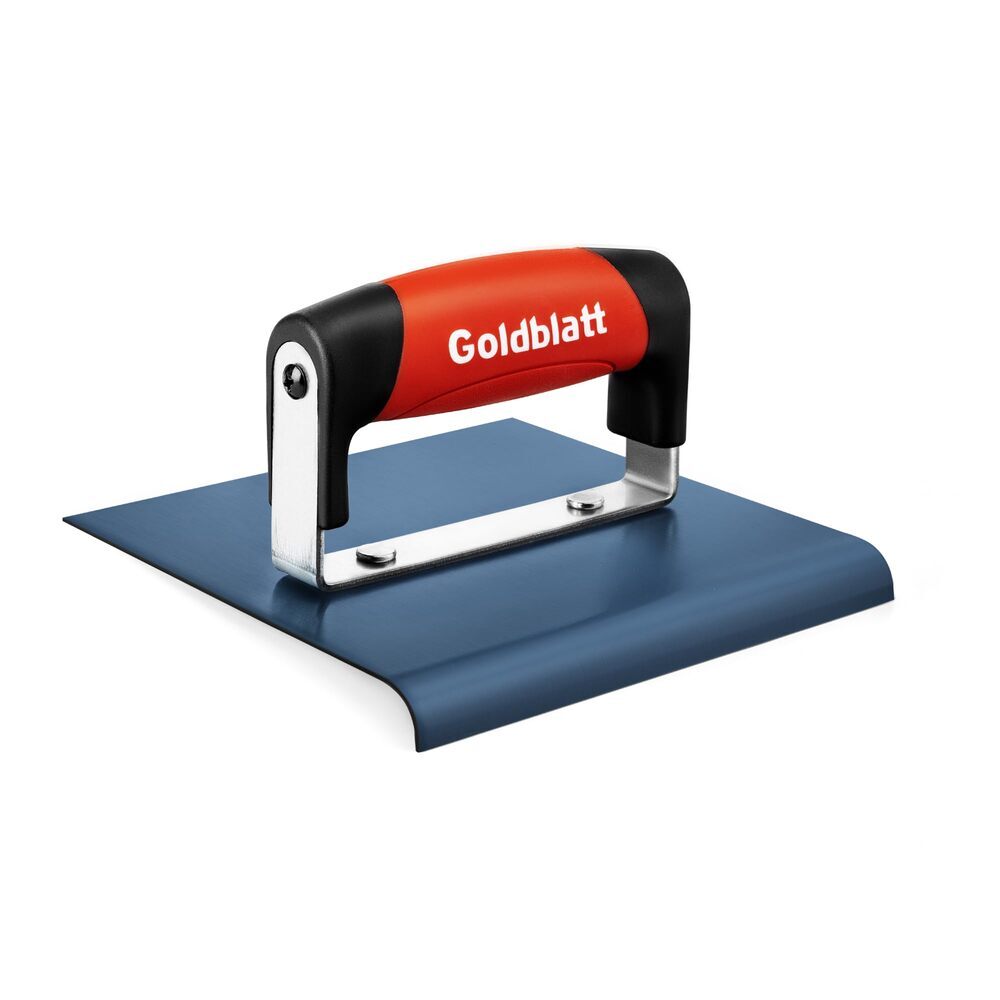 Goldblatt Concrete Edger Tool Concrete Finish Tools 6x6" Steel Edger 1/2"R 5/8"D