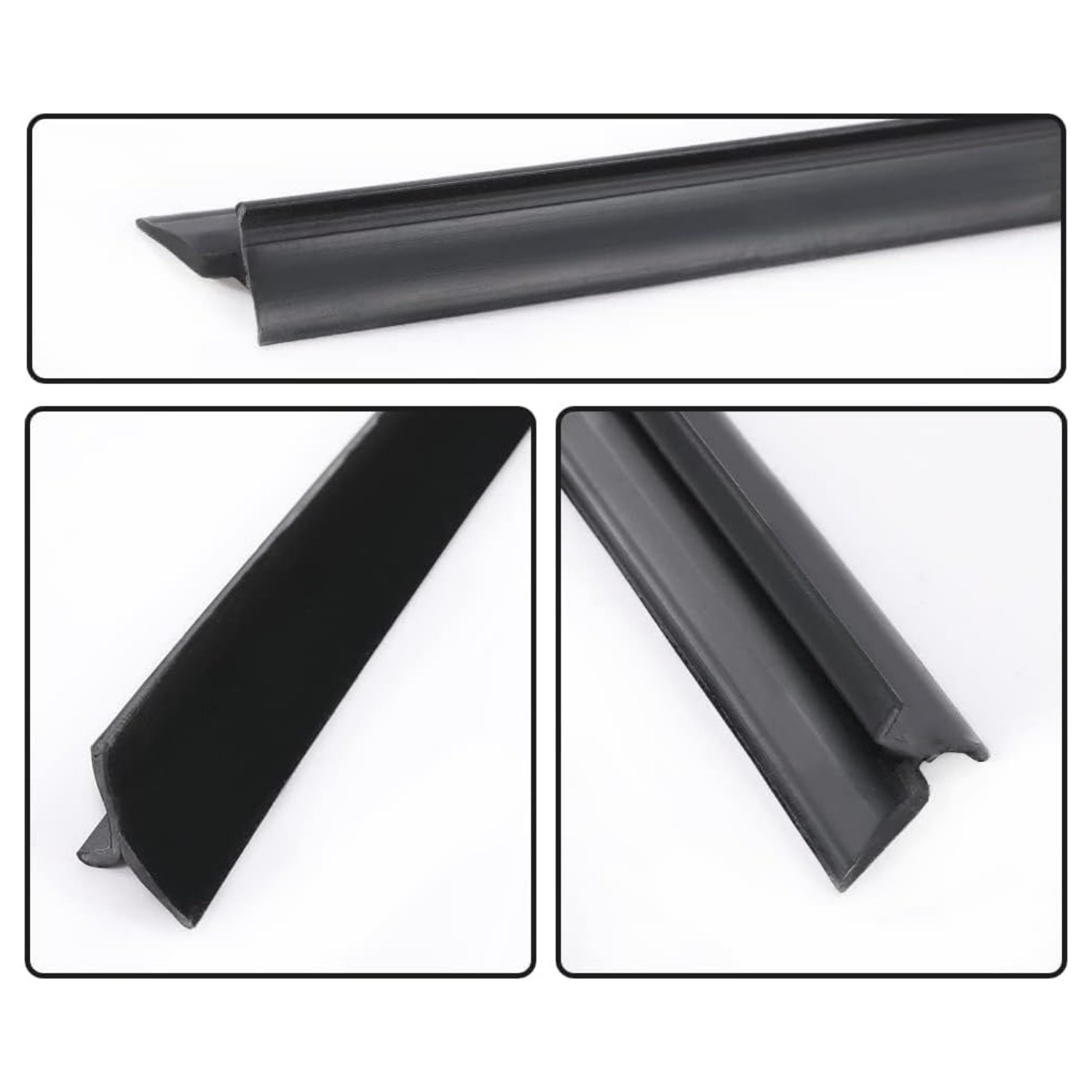 4X Inner & Outer Door Window Belt Weatherstrip Seal Sweep Felt Kit For Chevy/GMC