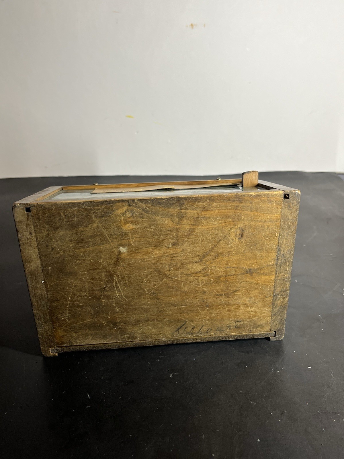 Wooden Small Countertop Trade Simulator. Handmade? Very rare very cool.