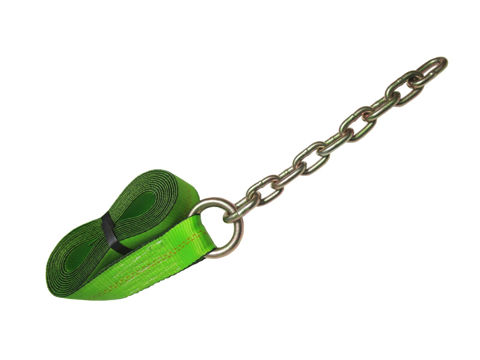 2" Tie Down Strap with Chain 20 FT for 8 Point Kit Auto Hauler - Pack of Four