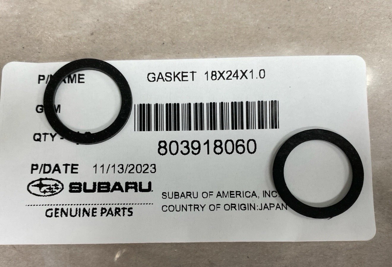 Subaru OEM Genuine Diff Fluid Change Gasket Set 3 Qts Gear Oil & Gaskets