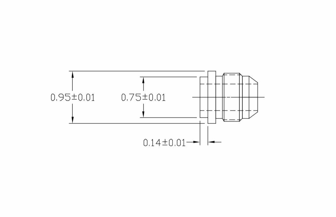 AN10, 10 AN MALE BILLET 1018 MILD STEEL WELD ON FITTING BUNG QTY:2