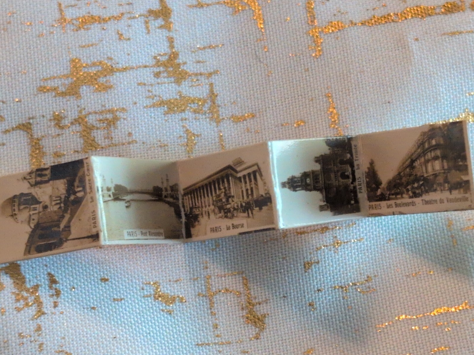 Antique WW 1 Souvenir Miniature Locket Photo Album Black & White Photos Book VTG