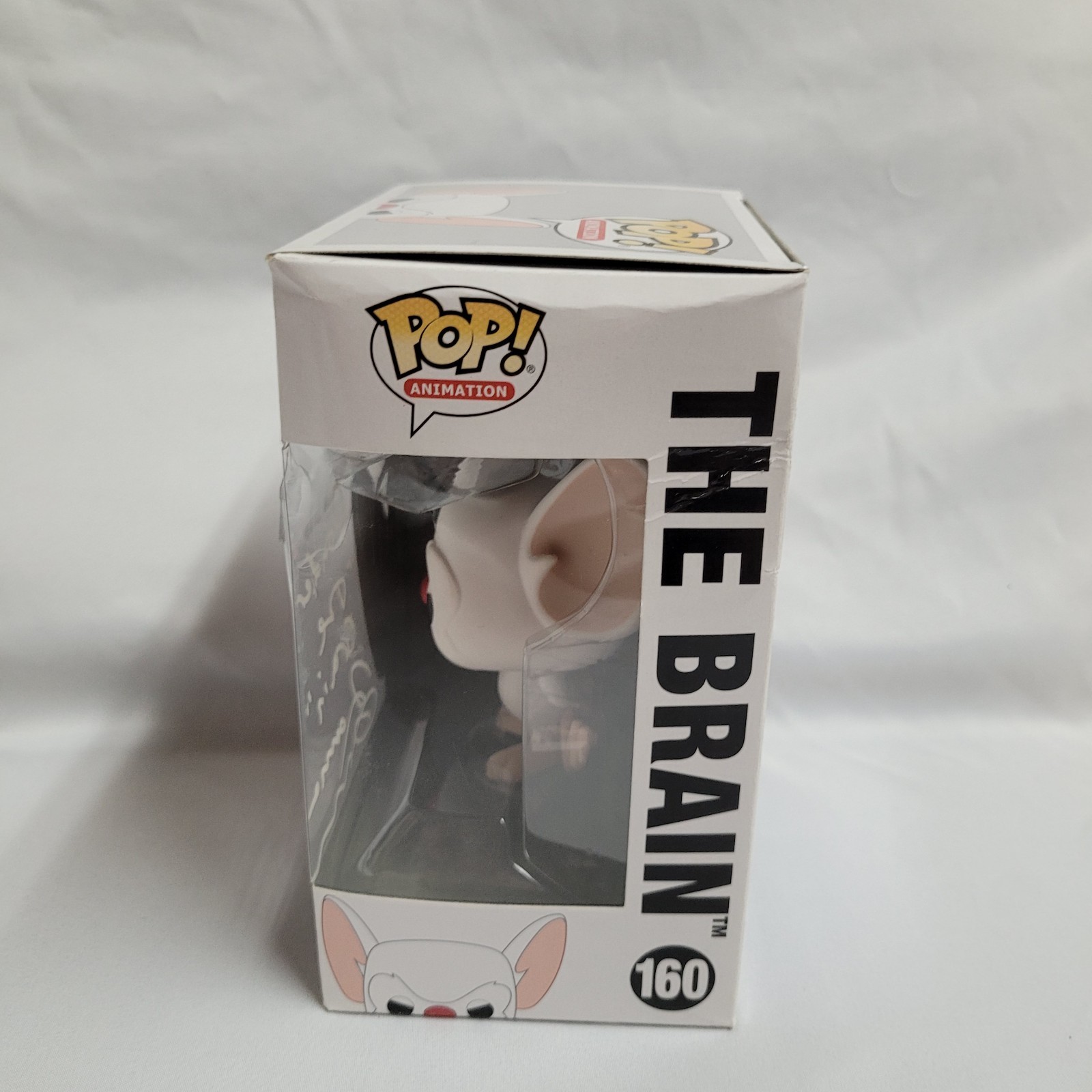 Maurice Lamarche Signed Pinky And The Brain Funko POP! #160 Vinyl Autograph