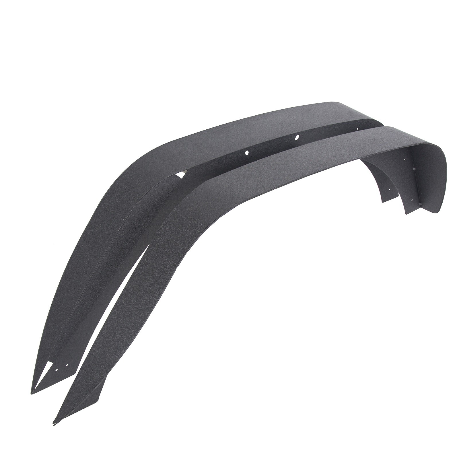 For Jeep Wrangler 07-18 JK Full Set Flat Style Solid Steel Fender Flares