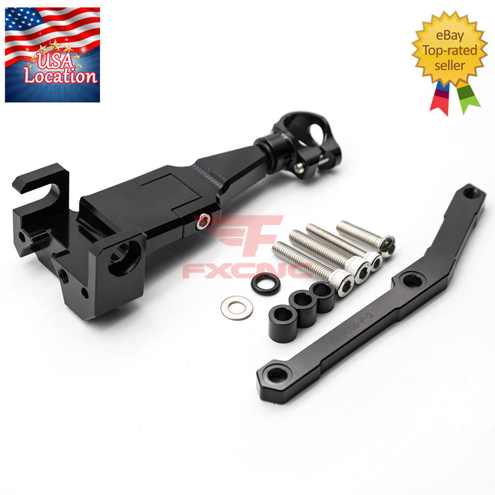 For Yamaha MT-09 FZ09 2013-2020 Carbon Fiber Steering Damper Bracket Mount Kit