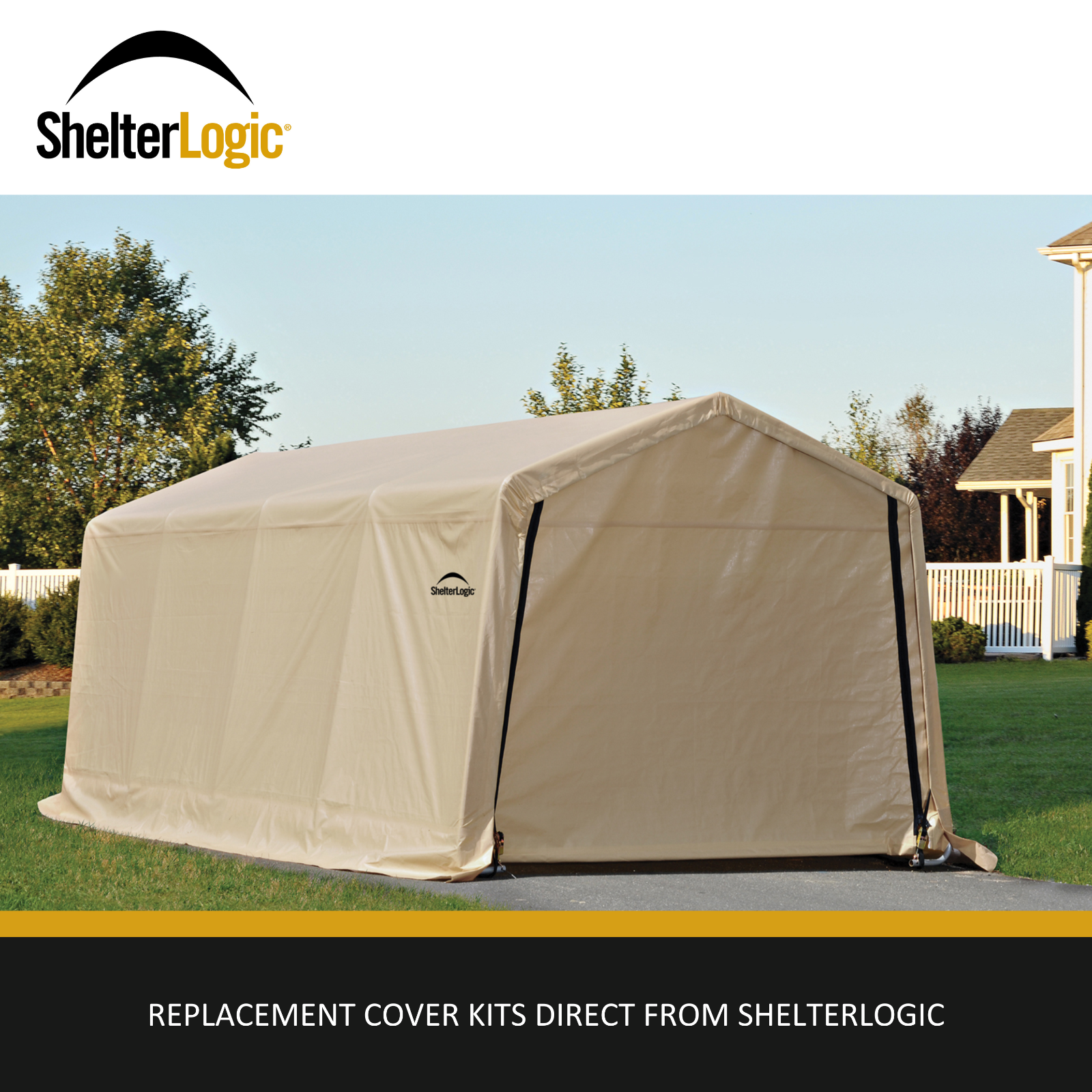 ShelterLogic AutoShelter Replacement Cover Kit (FRAME SOLD SEPARATELY)