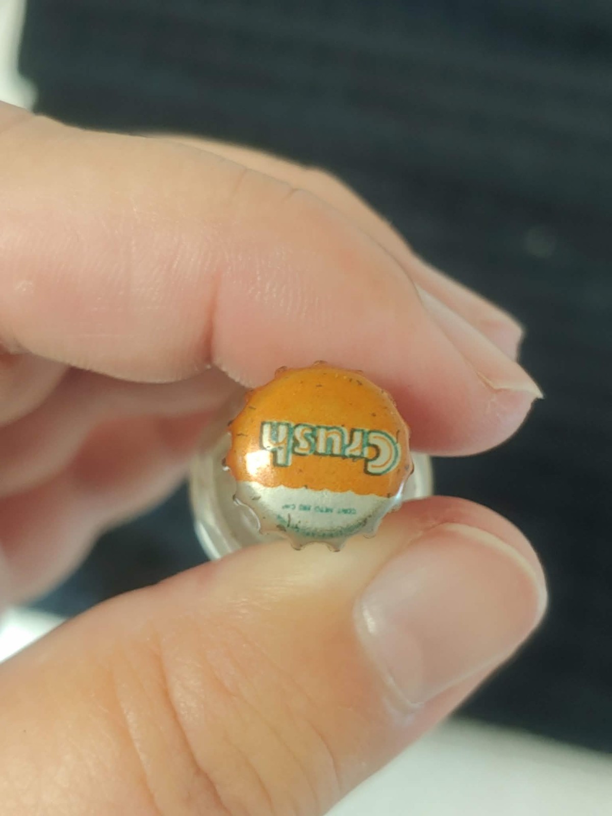 miniature 3" orange crush bottle advertising