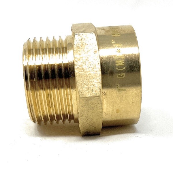G Thread (Metric BSPP) Male to NPT Female Adapter - Lead-Free (1" x 1")