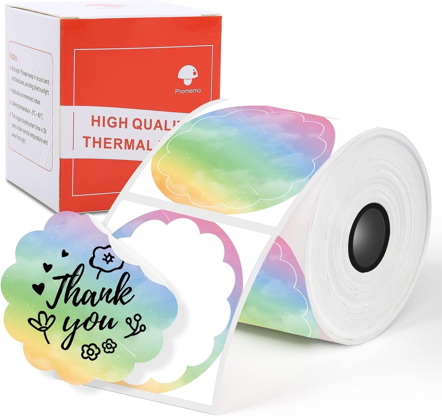 2" Direct Thermal Labels Holographic Self-Adhesive For Logo X-max Card Sticker