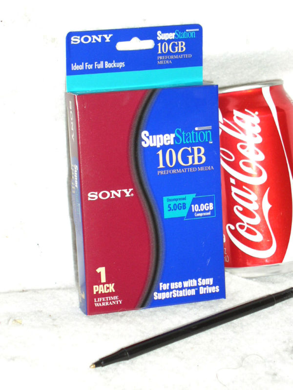 SONY 10GB 10 GB QEX10GB SUPERSTATION SUPER STATION PREFORMATTED DATA TAPE MEDIA
