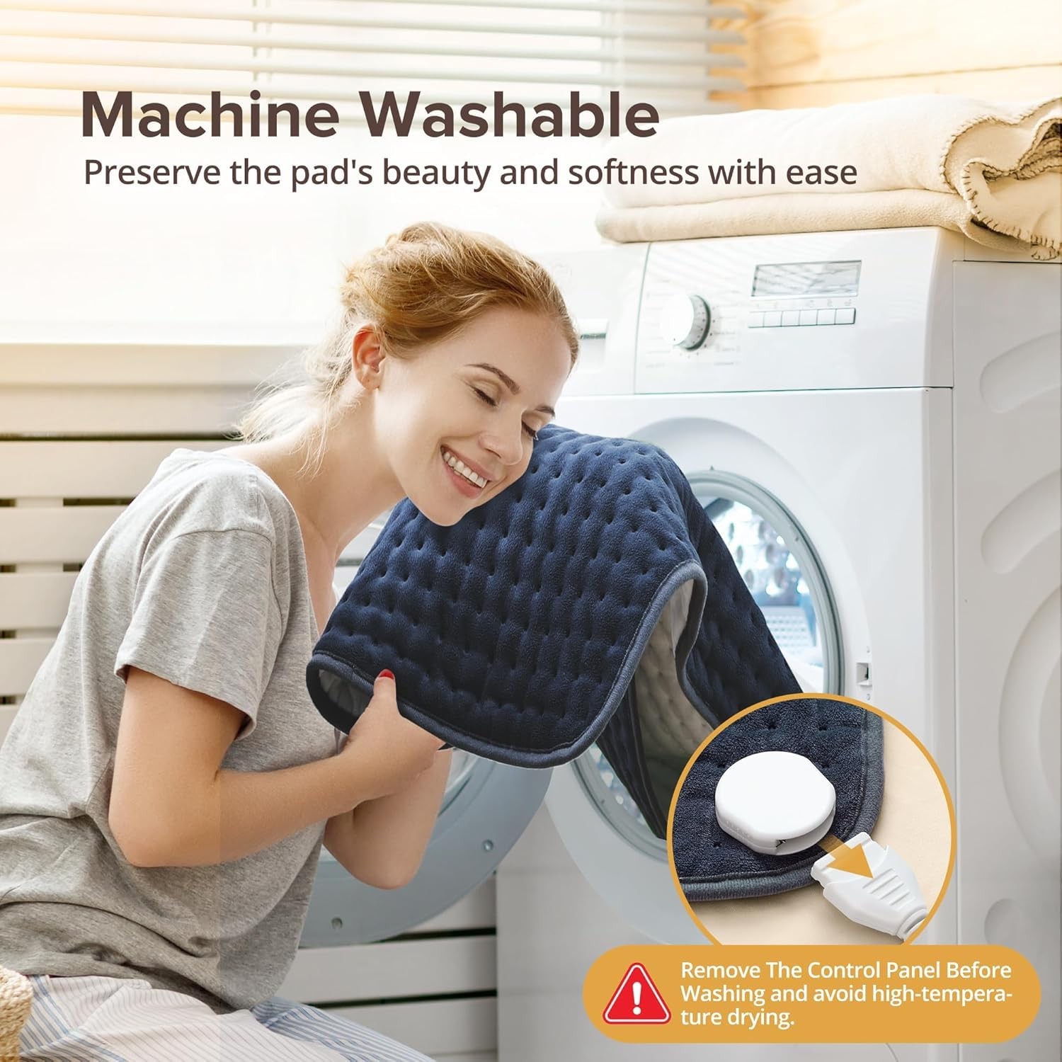 Heating Pad for Back Pain Relief, 17" X 33" XXX-Large Heating Pads for Cramps...