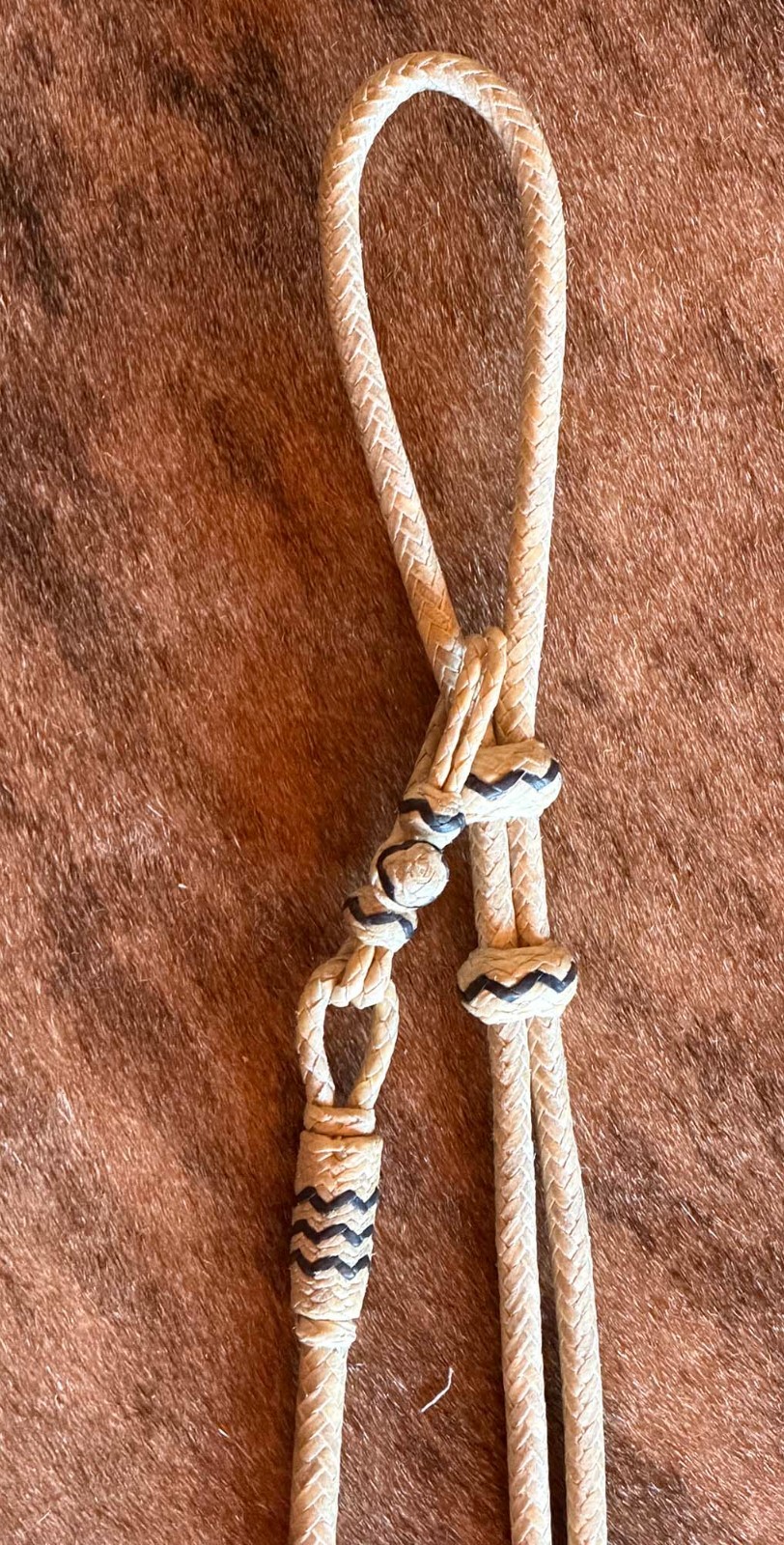 COWBOY Vaquero New RAWHIDE ROMAL REINS w/Black Accents By Steve Guitron