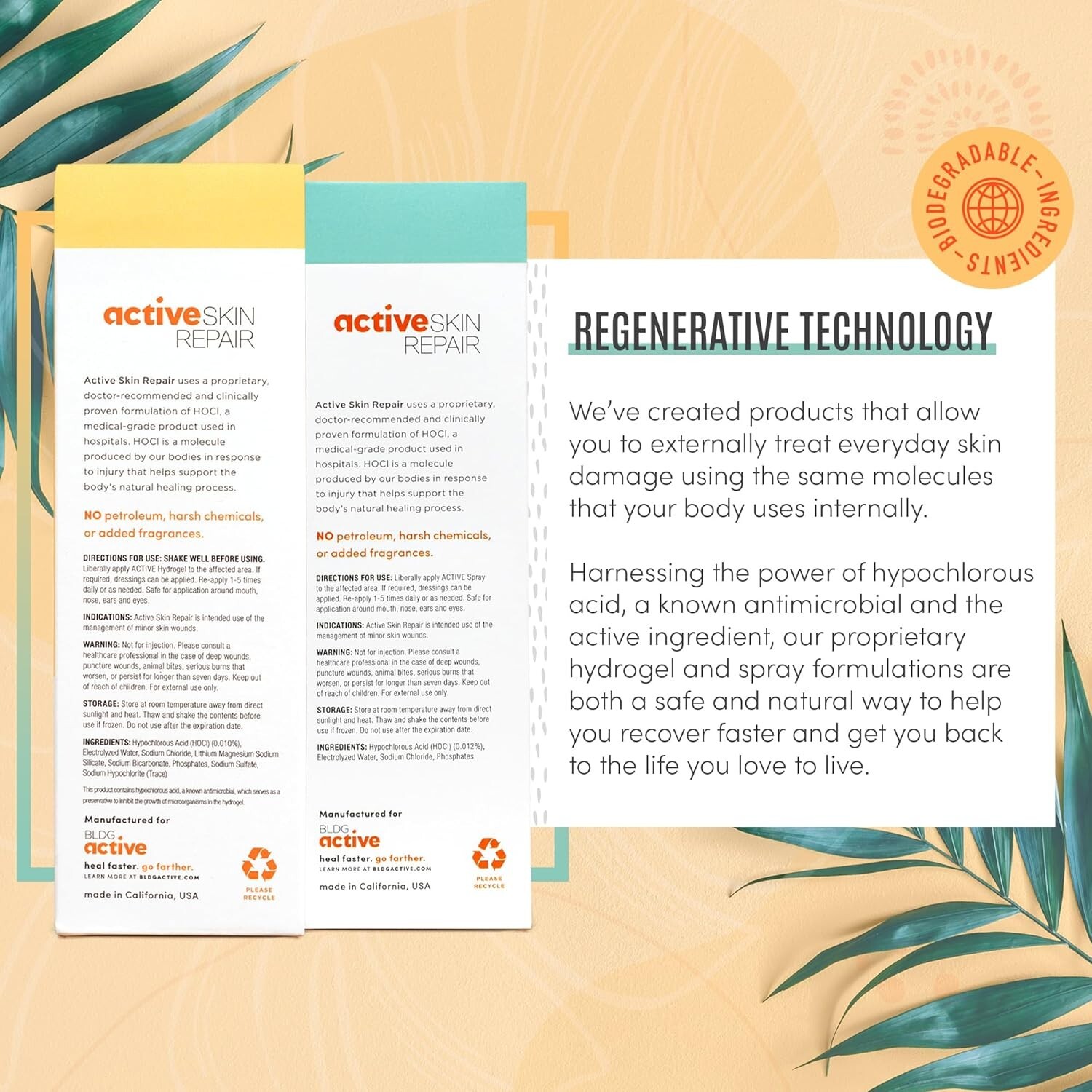 Active Skin Repair First Aid Bundle - Healing Ointment & Antiseptic Spray, 3 oz