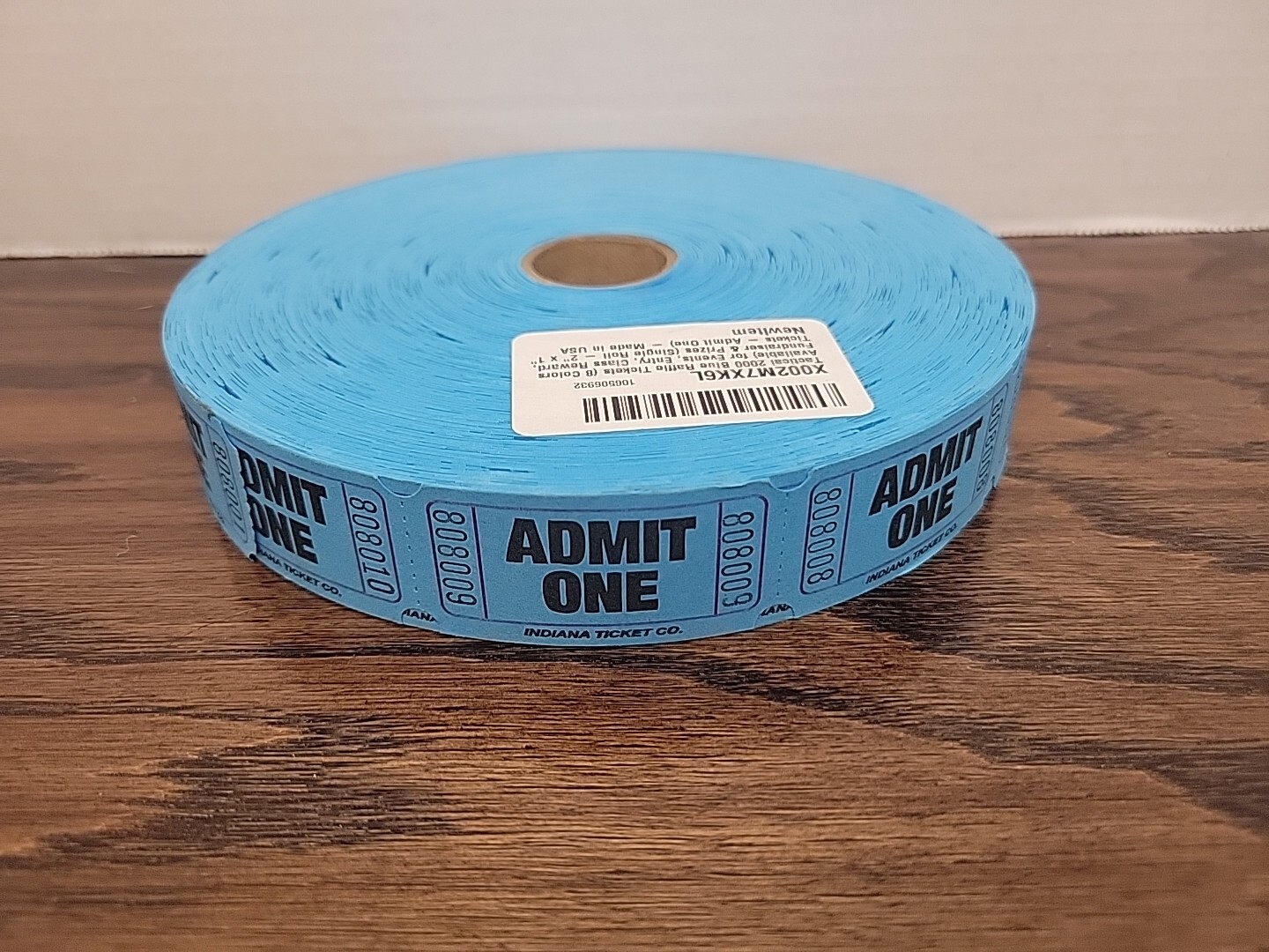 Admit One Tickets 1 Roll of 2000 each Carnival Fun Fair Festival BLUE Raffle