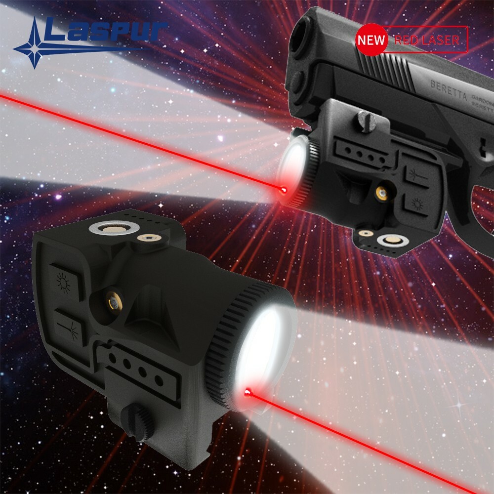 LASPUR Sub Compact Red Laser Sight Light Combo rechargeable battery