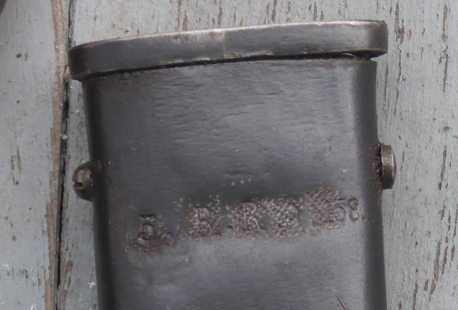 Imperial German Model 1873-1896 Artillery Saber w/ Scabbard Unit Marks FW HOLLER