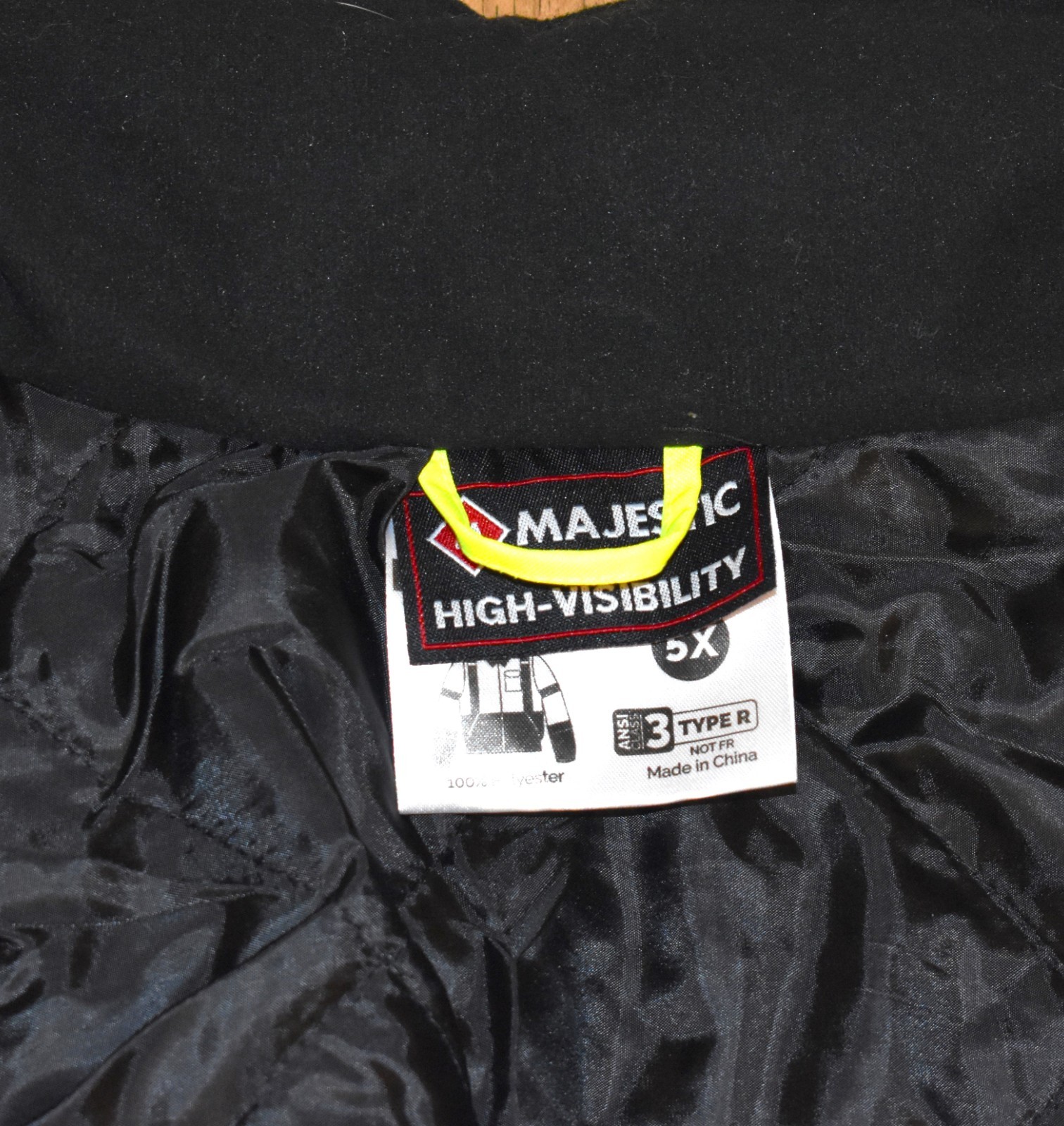 Majestic 5X 75-1313 High Visibility Bomber Jacket ANSI Class 3 Type R Waterproof
