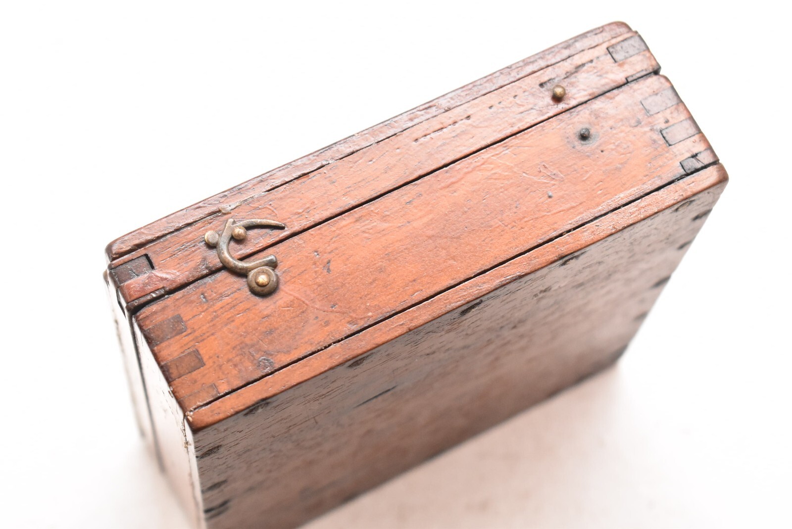 Rare! Antique 1900's Brass Surveying Surveyor's Sight Compass W/ Original Box