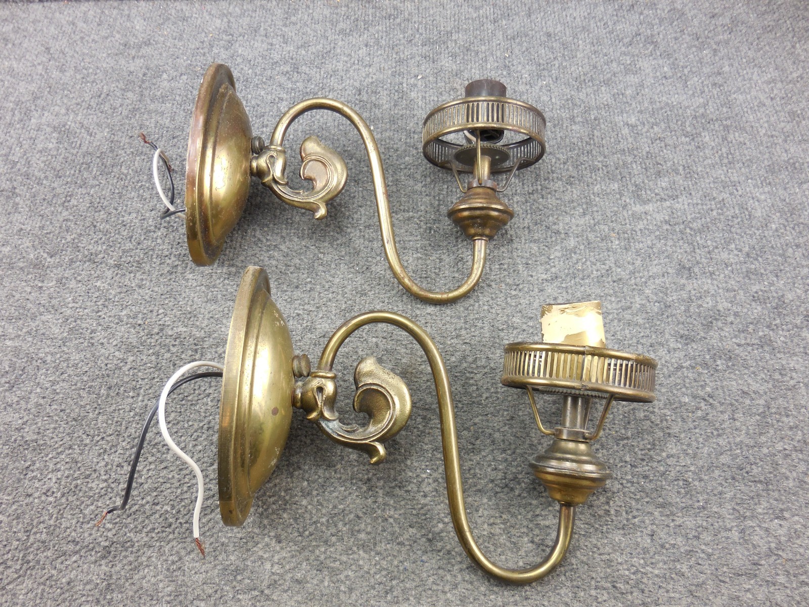 Vintage Pair Forecast Lighting Co. D-2938 Electric Fixture Wall Sconce