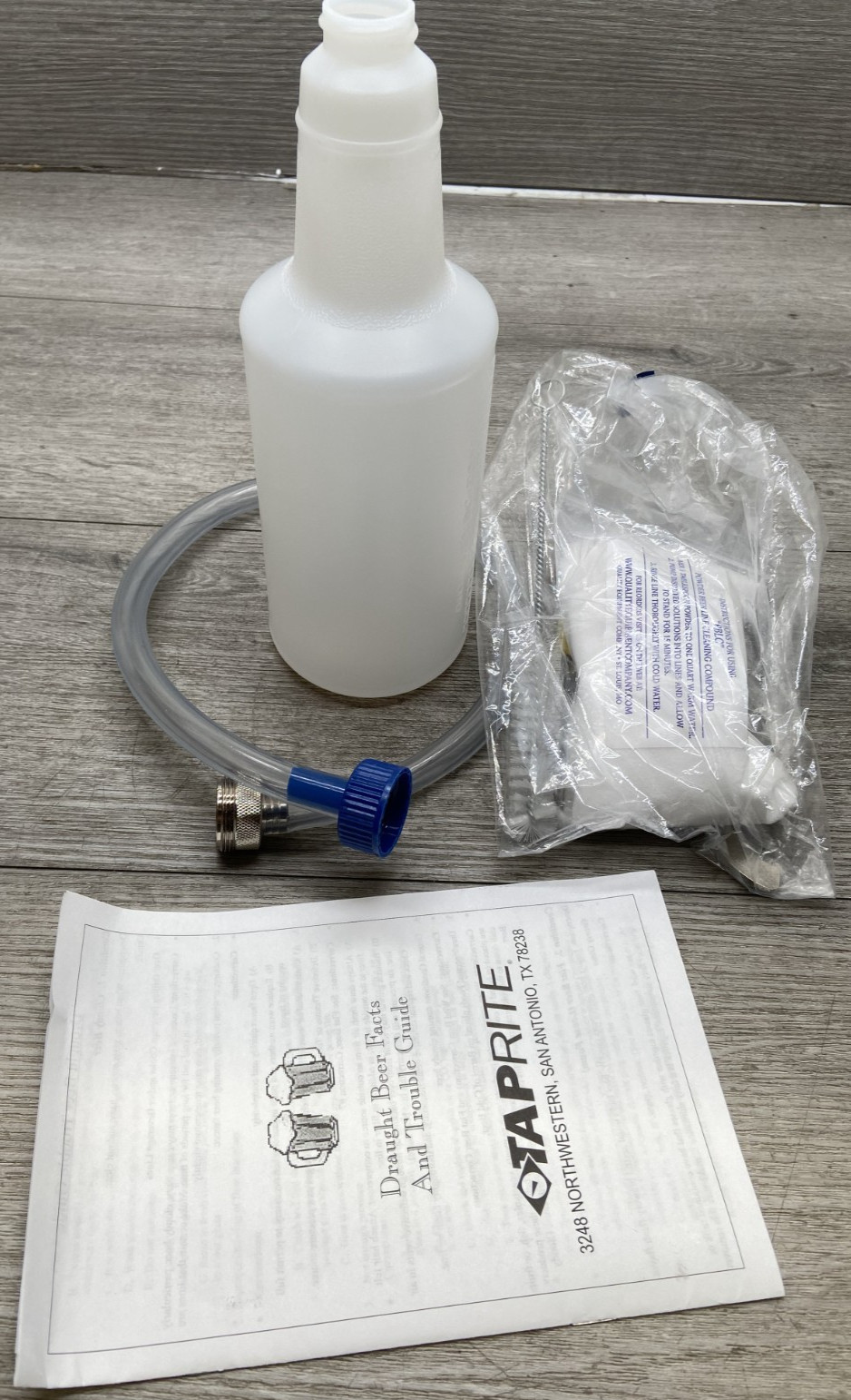 TapRite 1842G Economy Draft Beer Line Kegerator Cleaning Kit With Hand Pump