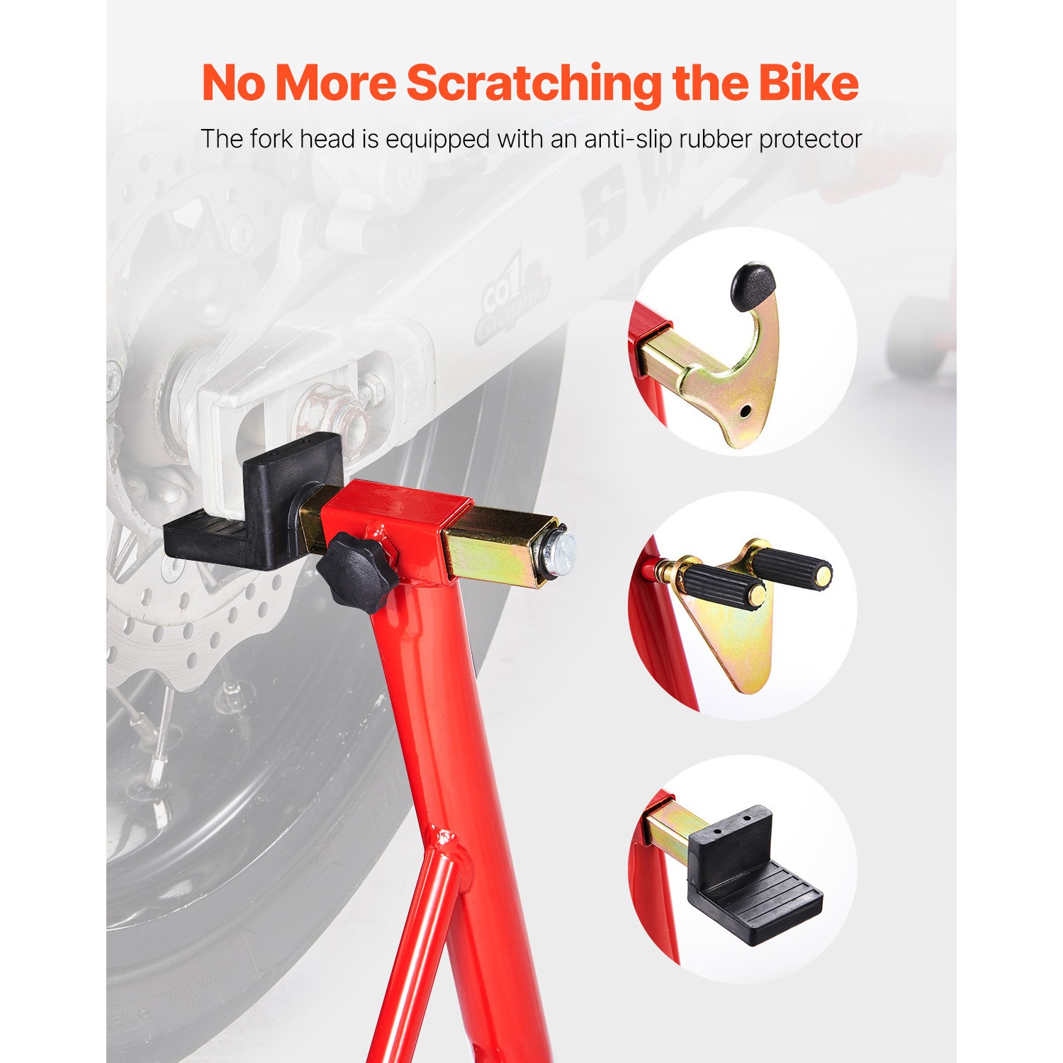 Motorcycle Front & Rear Stand Lift 850 lbs Spoolift Paddock Swingarm Arm Red