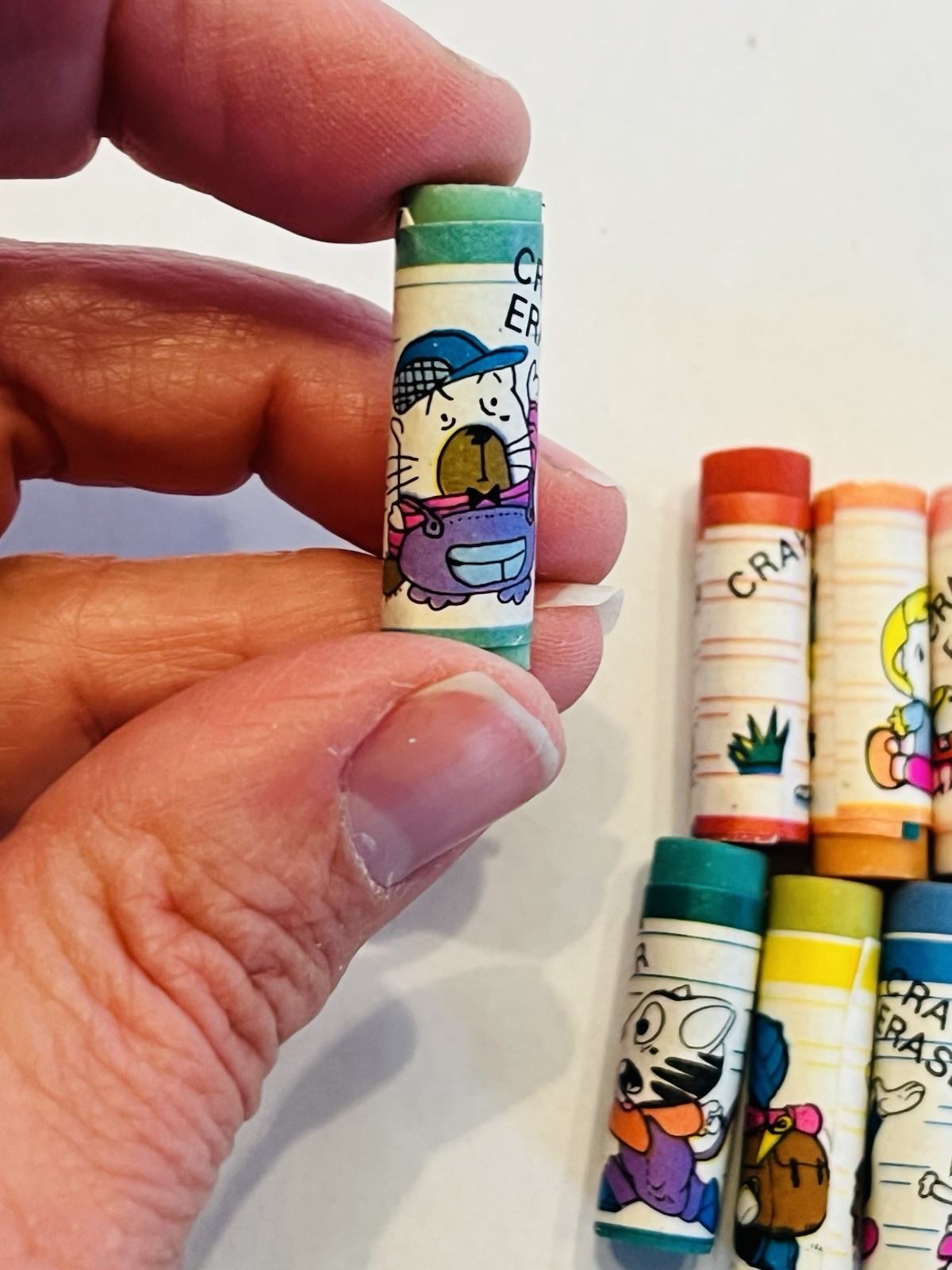 Vintage Erasers Set Cute 1980s Kawaii Collectible Erasers Kawaii Set of 11 BIN79