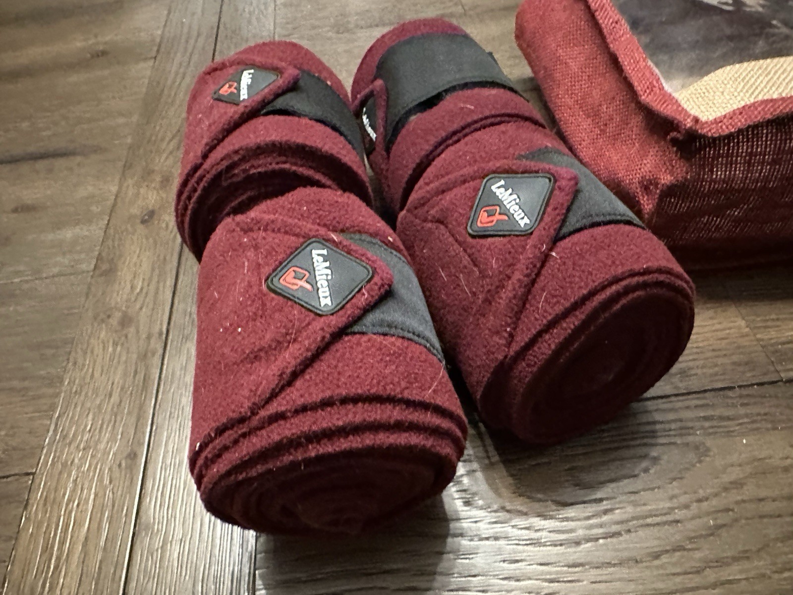Horse Tack - LeMieux Burgundy Polo Leg Wraps
