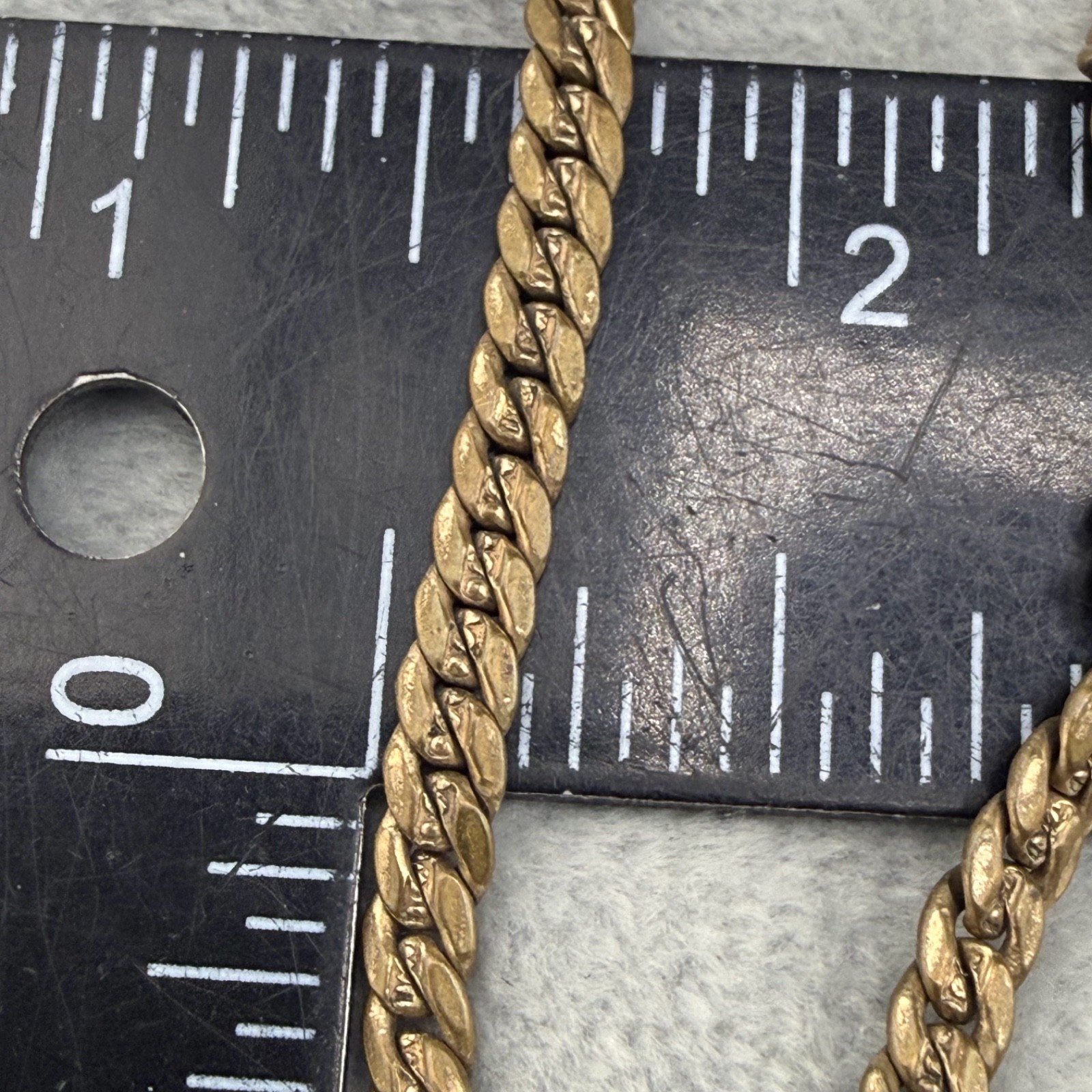 Vintage Signed Pocket Watch Chain 14”