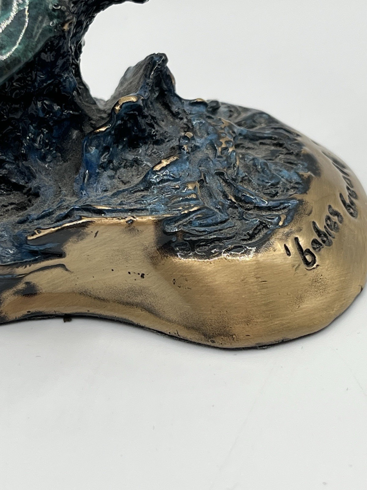 Joseph Francis Quillan "Babies Breath" Bronze Dolphin Sculpture Signed Ltd Ed